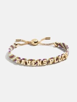 Baltimore Ravens NFL Woven Friendship Bracelet - Baltimore Ravens