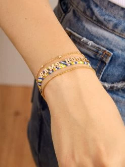 Los Angeles Rams NFL Woven Friendship Bracelet - Los Angeles Rams -Baublebar 110636 m