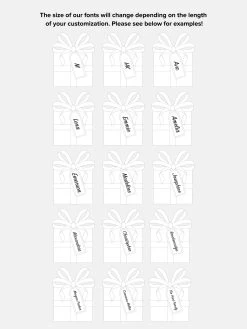 That's A Wrap Custom Ornament - Gold Print -Baublebar 111032 FontSize2