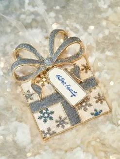 That's A Wrap Custom Ornament - Gold Print