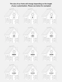 Home Sweet Home Custom Ornament - Home Sweet Home -Baublebar 111035 FontSize