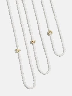 Opal Semi-Precious Initial Necklace - Opal