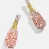 Think Pink Earrings - Rosé Bottle -Baublebar 111305 G 01
