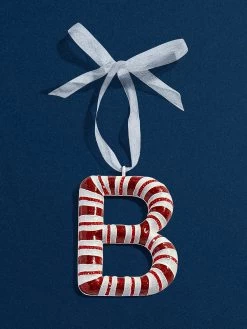 More Than Mint Initial Ornament - More Than Mint Ornament -Baublebar 111764 G B