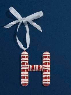 More Than Mint Initial Ornament - More Than Mint Ornament -Baublebar 111764 G H