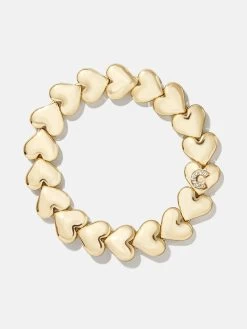 Caroline Initial Bracelet - Clear/Gold -Baublebar 112097 G C