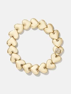 Caroline Initial Bracelet - Clear/Gold -Baublebar 112097 G D