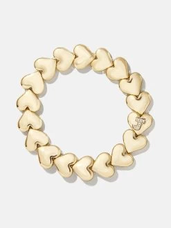Caroline Initial Bracelet - Clear/Gold -Baublebar 112097 G J
