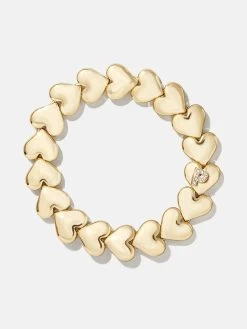 Caroline Initial Bracelet - Clear/Gold -Baublebar 112097 G P