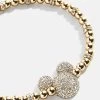 Mickey Mouse Disney Pavé Bracelet - Clear/Gold -Baublebar 112261 G 01