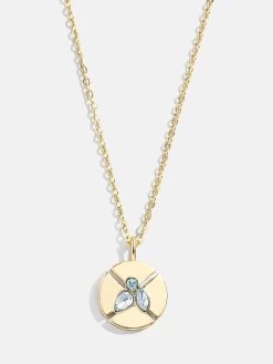 Birthstone Pendant Necklace -Baublebar 112366 03 March