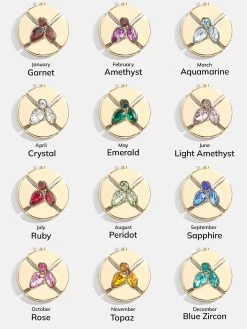 Birthstone Pendant Necklace -Baublebar 112366 Chart