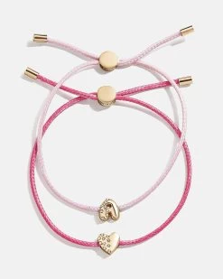 Kids' Cord Initial Bracelet Set - Pink -Baublebar 112407 G A