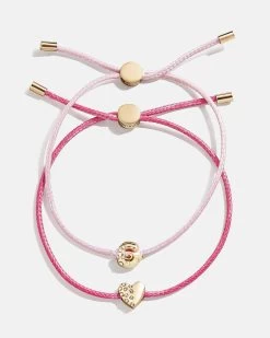 Kids' Cord Initial Bracelet Set - Pink -Baublebar 112407 G G