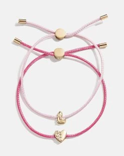 Kids' Cord Initial Bracelet Set - Pink -Baublebar 112407 G L