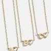 Fiona Initial Necklace - Clear/Gold -Baublebar 112478 G 01