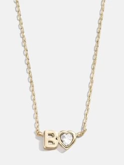 Fiona Initial Necklace - Clear/Gold -Baublebar 112478 G B