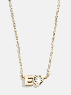 Fiona Initial Necklace - Clear/Gold -Baublebar 112478 G E