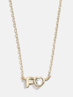 Fiona Initial Necklace - Clear/Gold -Baublebar 112478 G F