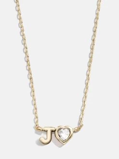 Fiona Initial Necklace - Clear/Gold -Baublebar 112478 G J