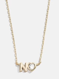 Fiona Initial Necklace - Clear/Gold -Baublebar 112478 G N