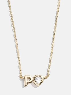 Fiona Initial Necklace - Clear/Gold -Baublebar 112478 G P