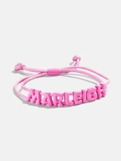 Say It All Custom Slider Bracelet - Hot Pink -Baublebar 112505 G 02