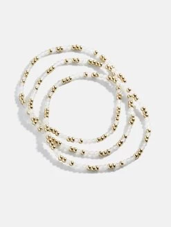Sadie Bracelet Set - White 7 Sadie Bracelet Set - White -Baublebar 114517 G 02