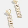 Dressed In White Earrings - Gold/Shell