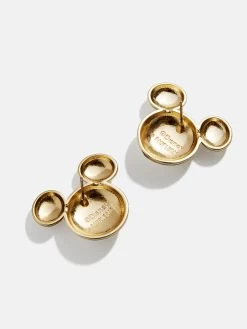 Mickey Mouse Disney Gold Earrings - Gold -Baublebar 114601 G 02