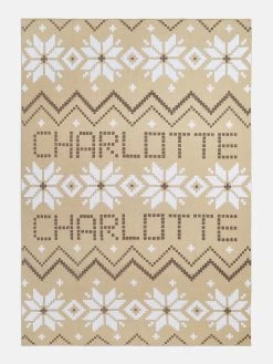 Holiday Custom Blanket - Natural/Beige