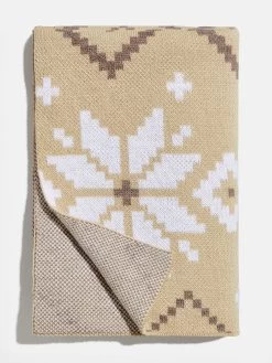 Holiday Custom Blanket - Natural/Beige -Baublebar 114618 G 02