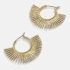 Sundar Earrings - Large Gold/Clear -Baublebar 114637 G 01