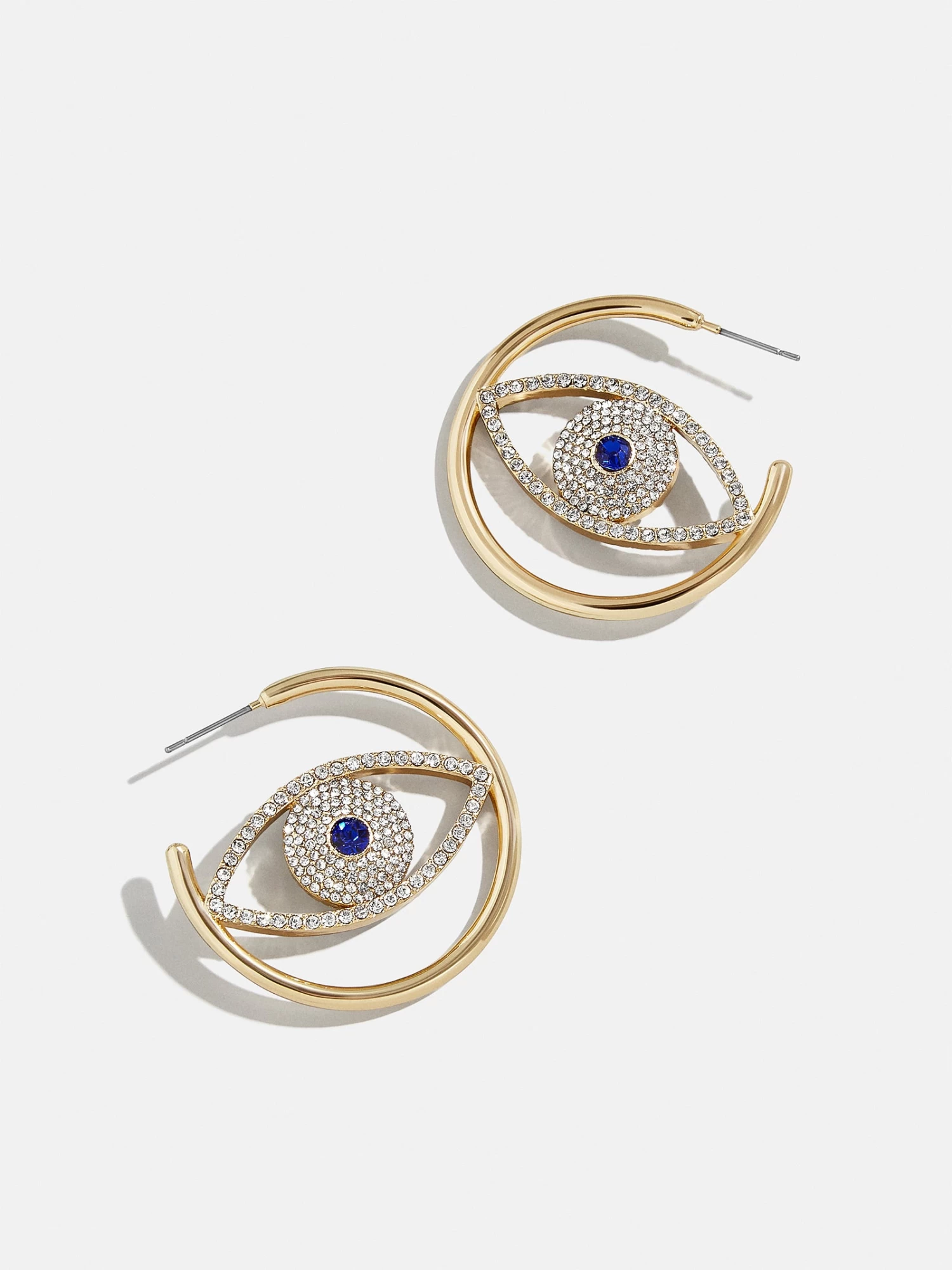 Good Eye Earrings - Clear/Gold 3 Good Eye Earrings - Clear/Gold