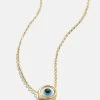 Eyes On You Necklace - Blue/Gold