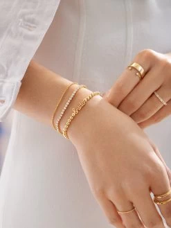 Script Bride Pisa Bracelet - Gold -Baublebar 114648 m