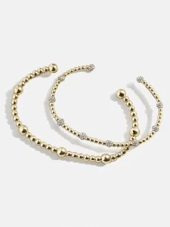 Chloe Bracelet Set - Clear/Gold -Baublebar 114659 G 02