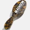 Block Font Mini Custom Hair Brush - Block Font Tortoise