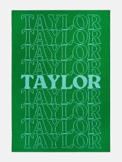 In The Bag Custom Blanket - Green/Light Blue