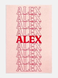 In The Bag Custom Blanket - Light Pink/Red