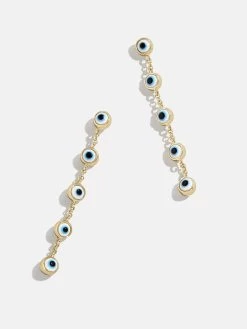Eye To Eye Earrings - Blue/Gold