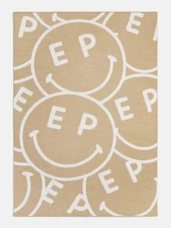 Show Me A Smile Custom Blanket - Natural/Beige