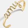 18K Gold Custom Nameplate Cuff Bracelet - Gold 2 18K Gold Custom Nameplate Cuff Bracelet - Gold -Baublebar 115877 G 01