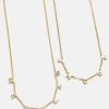 Mini 18K Gold Custom Spaced Letter Name Necklace