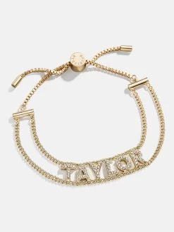 Custom Pavé Nameplate Bracelet - Gold/Pavé -Baublebar 116022 G 02 096d5b71 ecee 409b 8627 edeb3019003e