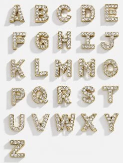 Custom Pavé Nameplate Bracelet - Gold/Pavé -Baublebar 116022 Grid