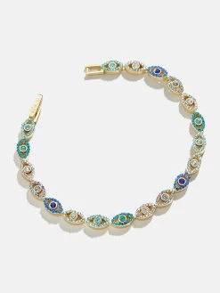 Evil Eye Tennis Bracelet - Blue/Gold -Baublebar 116053 G 02