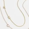 Maya Brenner Asymmetrical Custom Initial Necklace - Double Letter -Baublebar 17405 G 2022 2