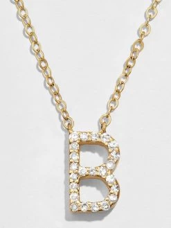 14K Gold Diamond Initial Necklace -Baublebar 43819 G 01 451bf73a 1bf9 4dbf 92f8 f69d420b20fd