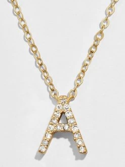 14K Gold Diamond Initial Necklace -Baublebar 43955 G 01 37520a01 92fe 43c4 b564 15d10727c100